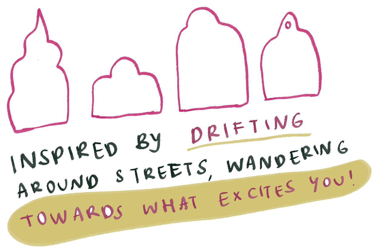 inspired by drifting around streets…